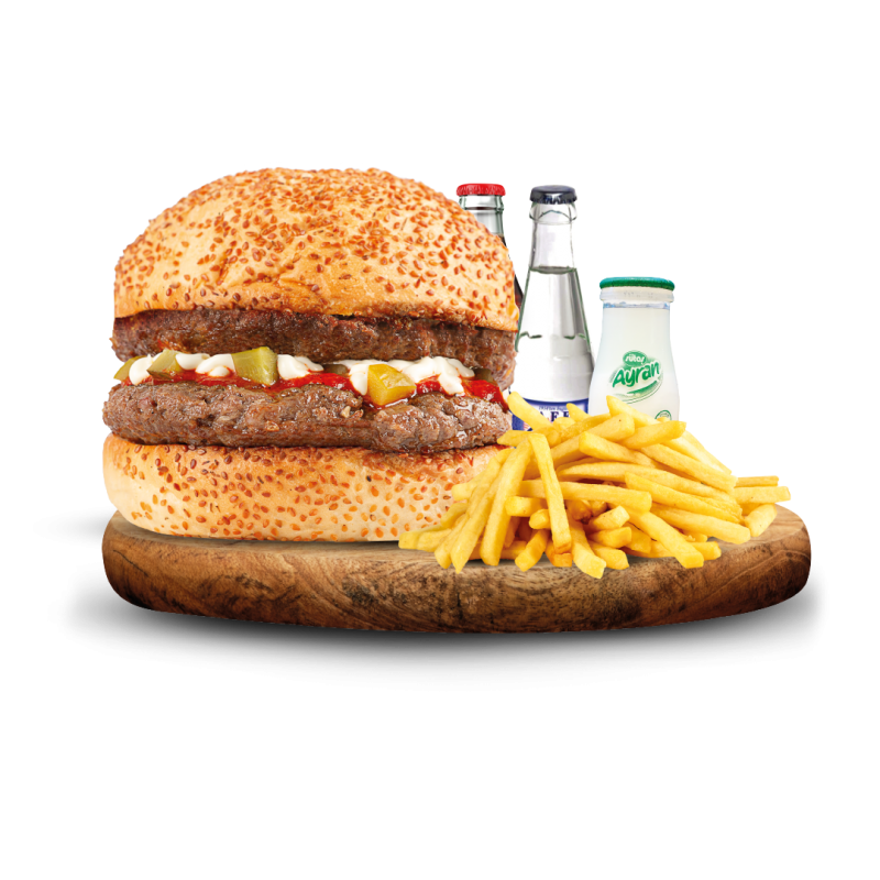 Double Burger Menü